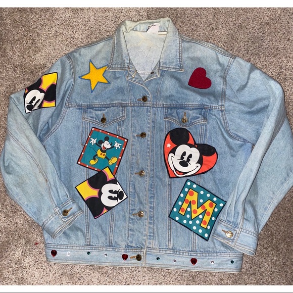 Disney Jackets & Blazers - Vintage Disney Mickey Mouse Denim Jean Jacket